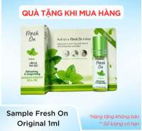 [GIFT] KIỂM TRA GIỎ HÀNG TRƯỚC KHI ĐẶT ĐƠN- Chai lăn thảo dược Fresh On bi lăn băng thép hỗ trợ giảm căng thẳng chống say tàu xe  - HÀNG TẶNG KHÔNG BÁN