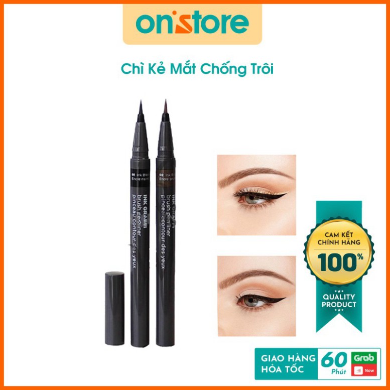 Eyeliner Siêu Mảnh Chống Trôi Ink Graffi Brush Pen Hàn Quốc Kẻ Mắt Eyeliner Bền Màu Lâu Trôi Chống Thấm Nước