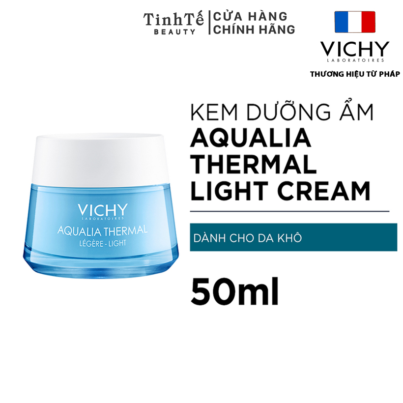 Kem Dưỡng Ẩm Cho Da Khô Da Mất Nước Và Da Nhạy Cảm Vichy Aqualia Thermal Light 50Ml