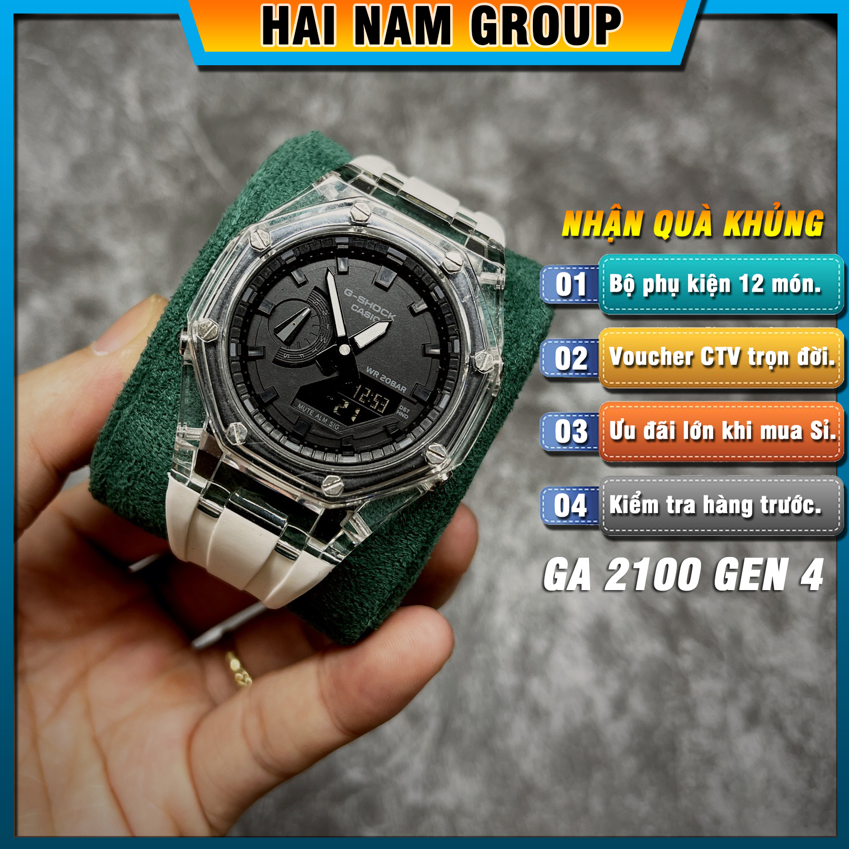 Đồng hồ nam G-SHOCK GA 2100 Custom AP Gen 4 | GA-2100 HNG406