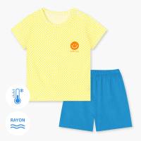 Đồ bộ ngắn tay quần áo Cool Feel mịn siêu mỏng mát mặc nhà mùa hè cho bé trai Unifriend Hàn Quốc U2024