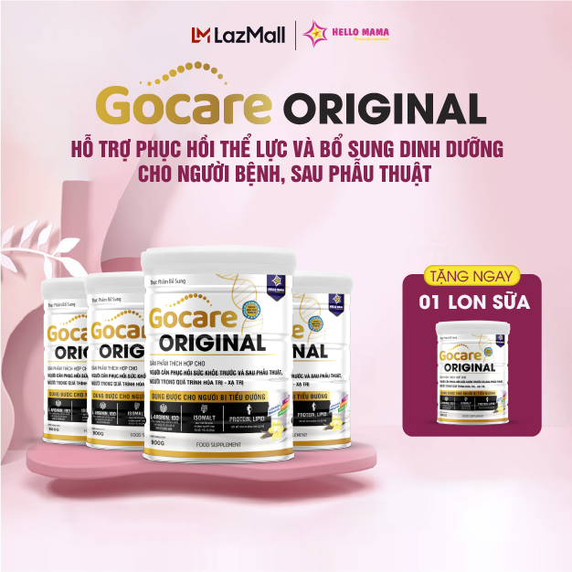 Combo 4 Sữa non Gocare Original hỗ trợ phục hồi thể lực và bổ sung dinh dưỡng cho người bệnh sau phẫ