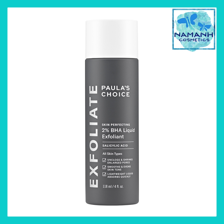 Dung dịch tẩy tế bào chết Paulas Choice SKIN PERFECTING 2% BHA Liquid Exfoliant