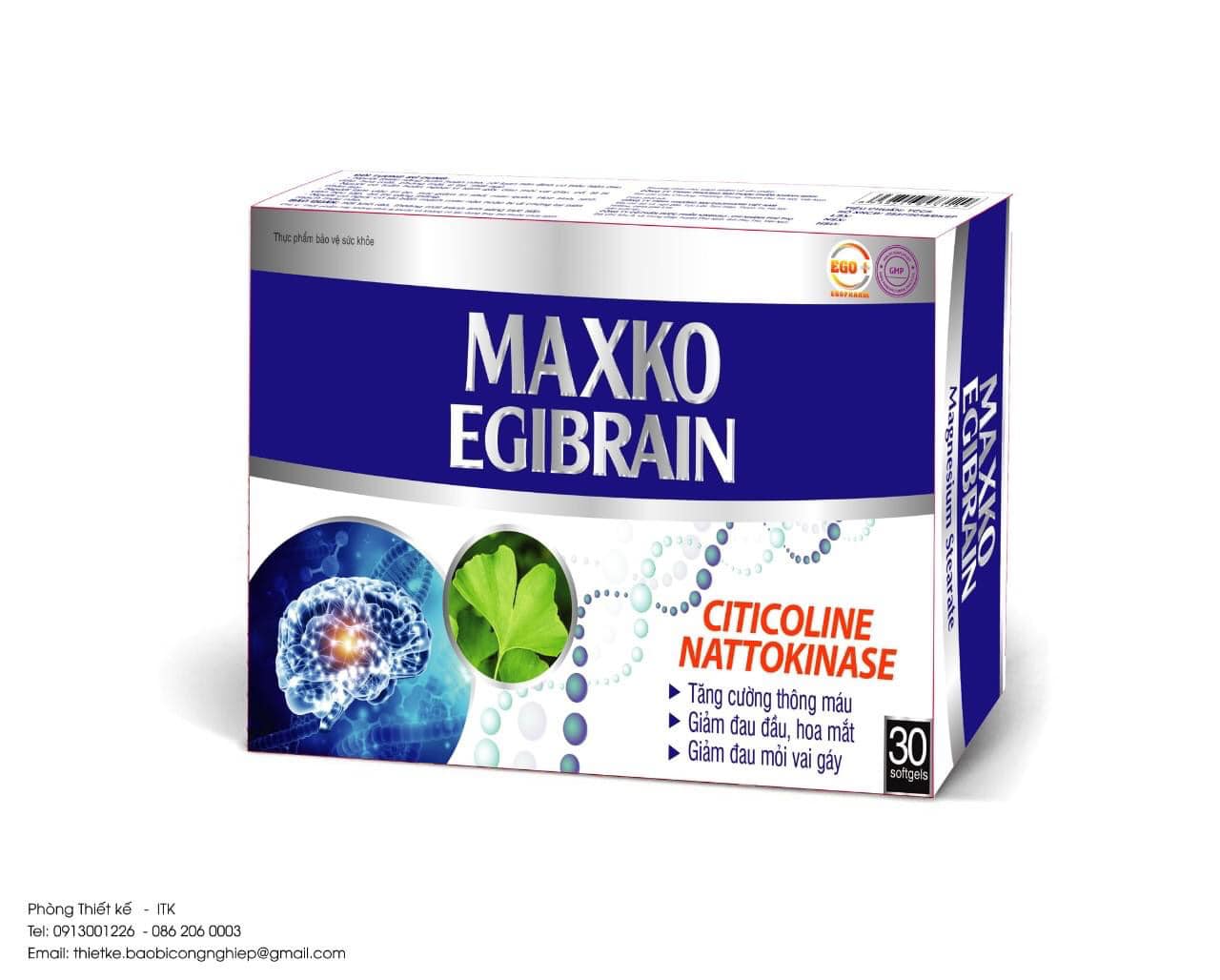 [Hcm]Maxco Egibrain Tăng Tuần Hoàn Máu Não Tan Máu Đông Ngăn Ngừa Đột Quỵ.