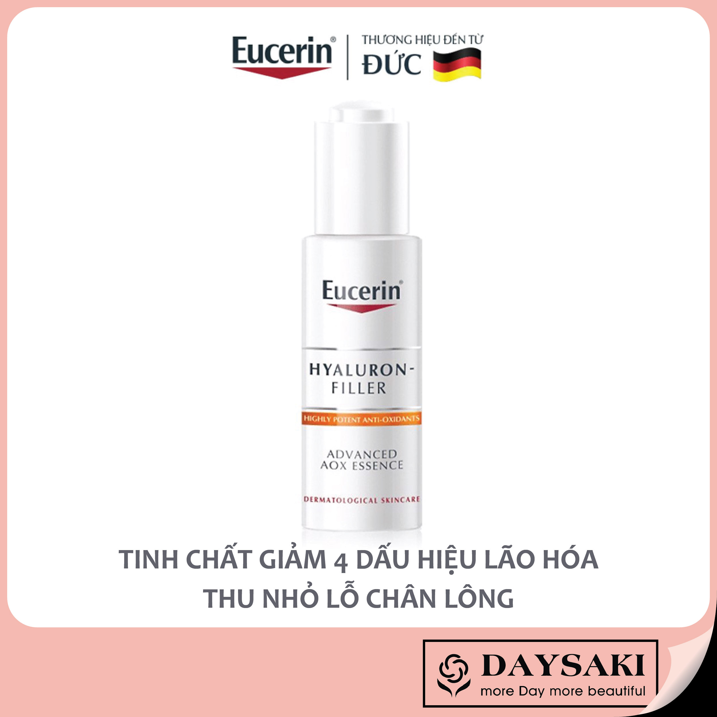 [Hcm]Eucerin Tinh Chất Chống Oxi Hóa Hyaluron Filler Aox Essence 30Ml