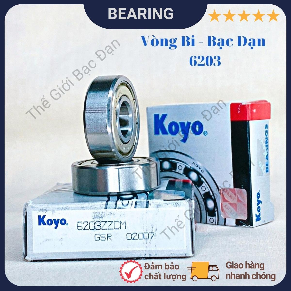 Vòng bi bạc đạn 6203 ZZCM KOYO -Thế Giới Bạc Đạn