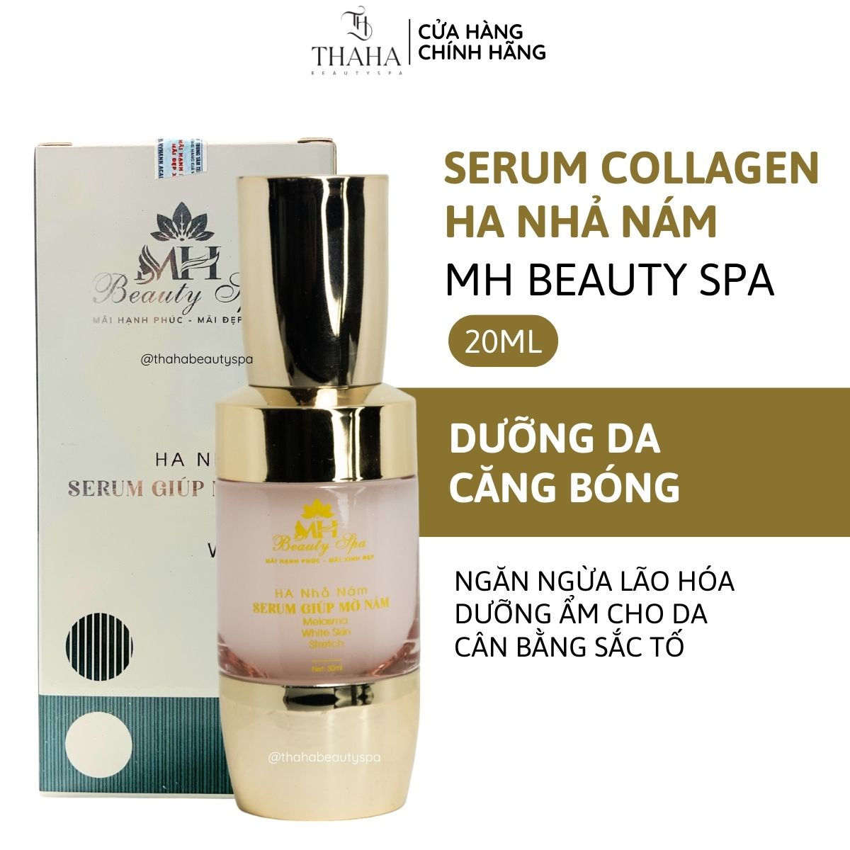 [CHÍNH HÃNG] Serum nhả nám HA Collagen MH Beauty Spa mờ tận gốc nám tàn nhang cải thiện da không đều