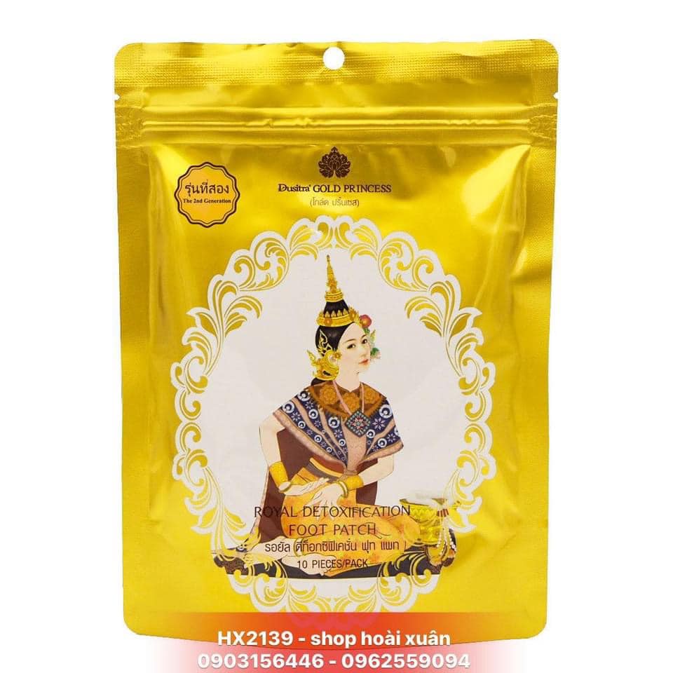 [Hcm]Miếng Dán Thải Độc Chân Dusitra Gold Princess Thái Lan ( Gói 10 Miếng ) - Hx2139 - Làm Đẹp / Chăm Sóc Cá Nhân / Tắm & Chăm Sóc Cơ Thể / Chăm Sóc Bàn Chân / Khử Mùi Hôi Chân