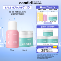 Bộ Đôi Hỗ Trợ Cải Thiện Và Phục Hồi Làn Da Candid Retinol 0.3 % 30ml & Kem Dưỡng B5 Cica 50ml