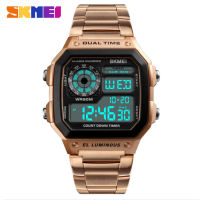 Đồng hồ thể thao điện tử nam Skmei 1335 Digital Watch dây thép không gỉ (Nhiều màu)