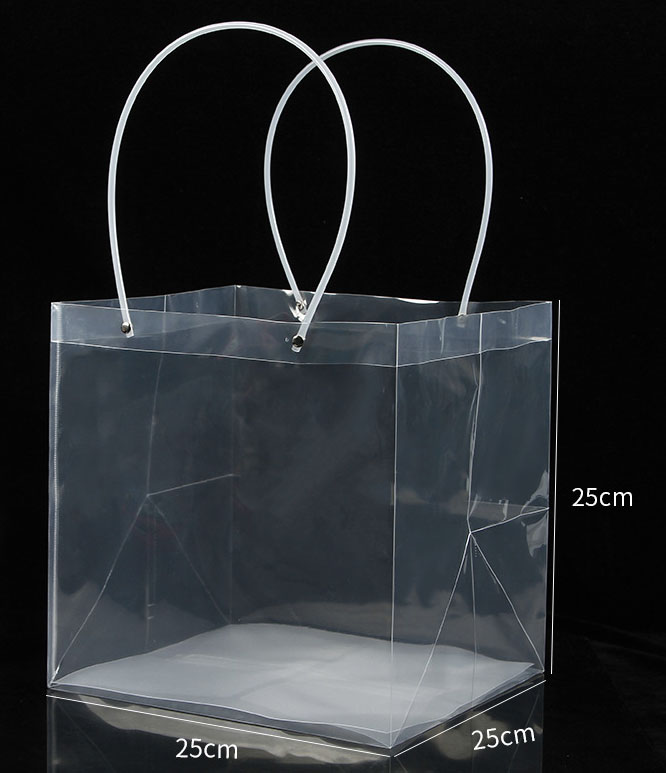 [COMBO 2]Túi Nhựa PVC trong suốt túi vuông đựng hộp quà túi để Bó hoa...