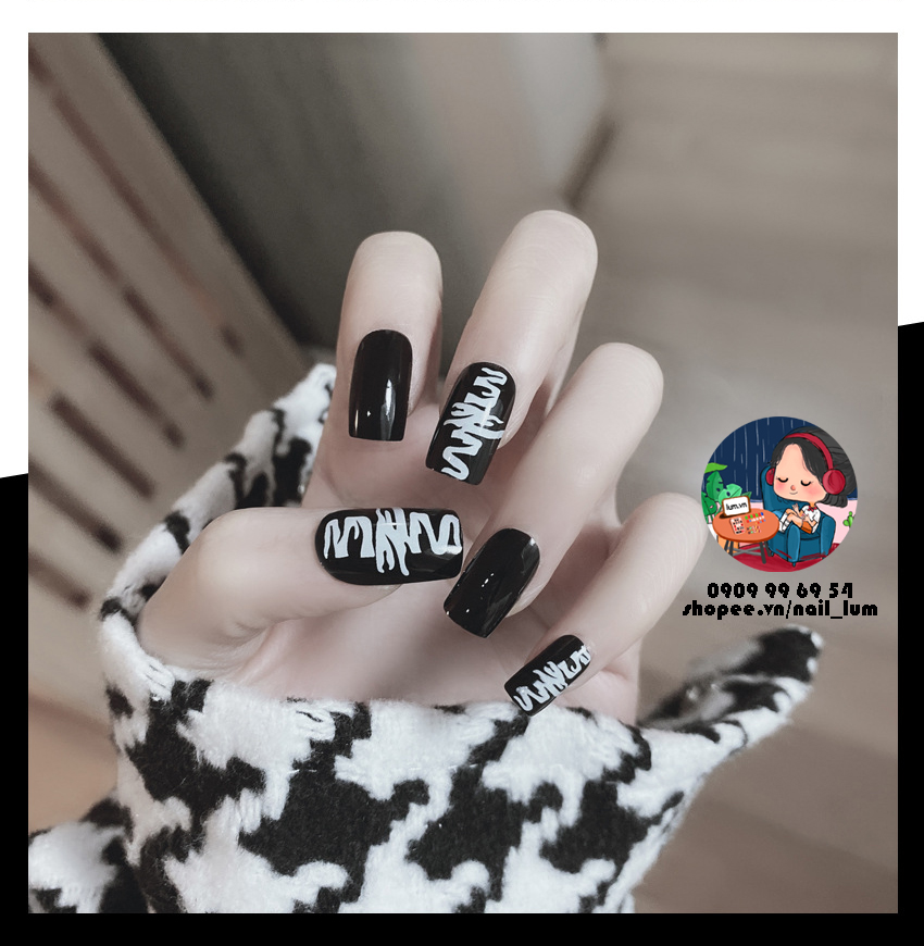 [HCM]Móng Giả - Nail Dài - Hoa Văn [Sẵn Keo - Đóng Hộp 24 Mẫu Đủ Size]