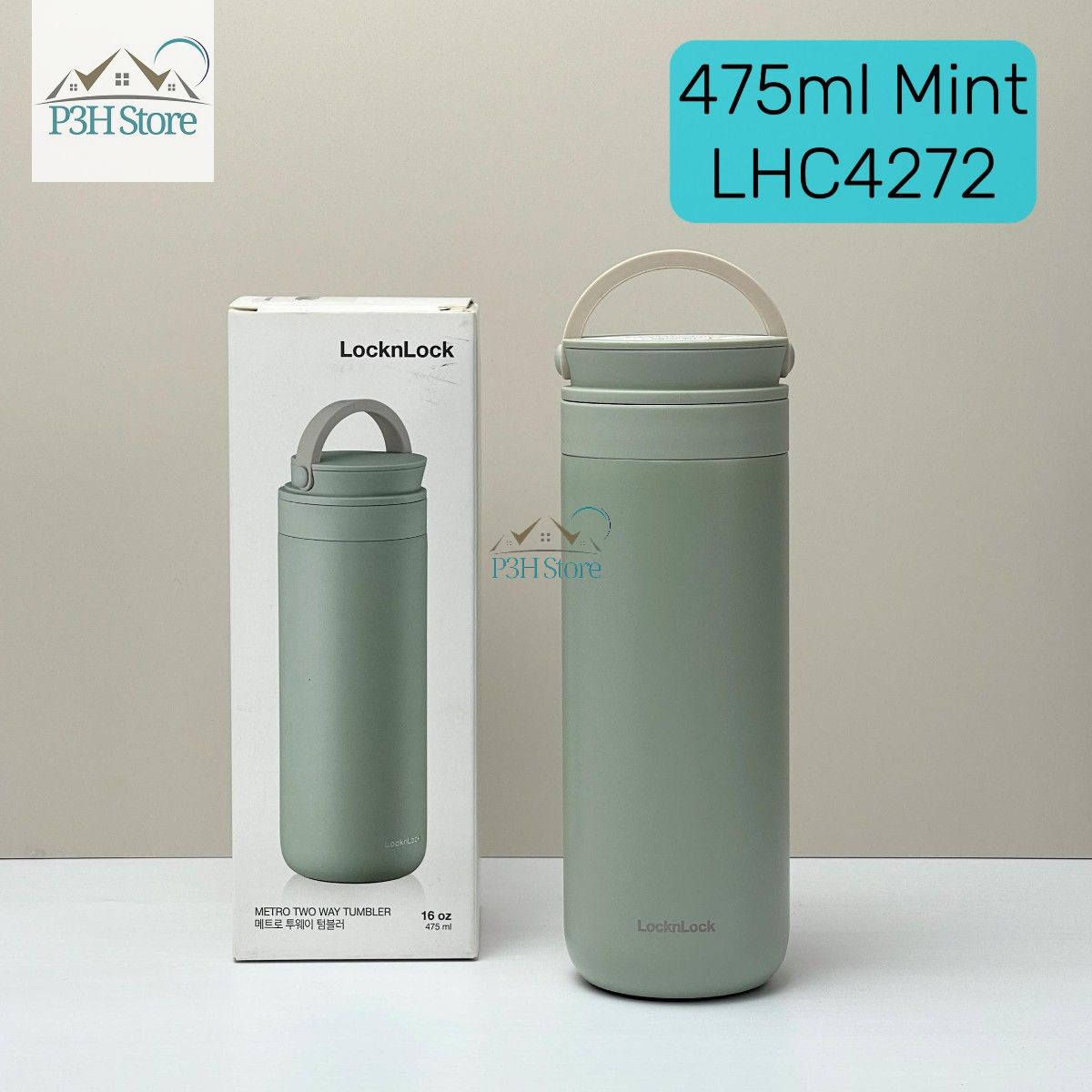 Bình giữ nhiệt LocknLock Metro Two Way Tumbler 237ml/475ml Hộp ủ cháo nhỏ có quai xách LHC4272/LHC42