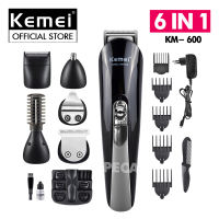 Tông đơ cắt tóc đa năng 11in1 Kemei KM-600 không dây có thể cắt tóc cạo râu tỉa lông mũi... sạc nhanh chỉ 2h - phân phối chính hãng