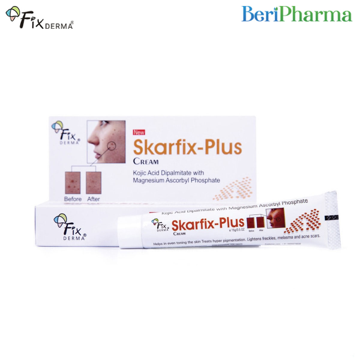 [Hcm]Fixderma Kem Dưỡng Sáng Da Skarfix Plus Cream 15G