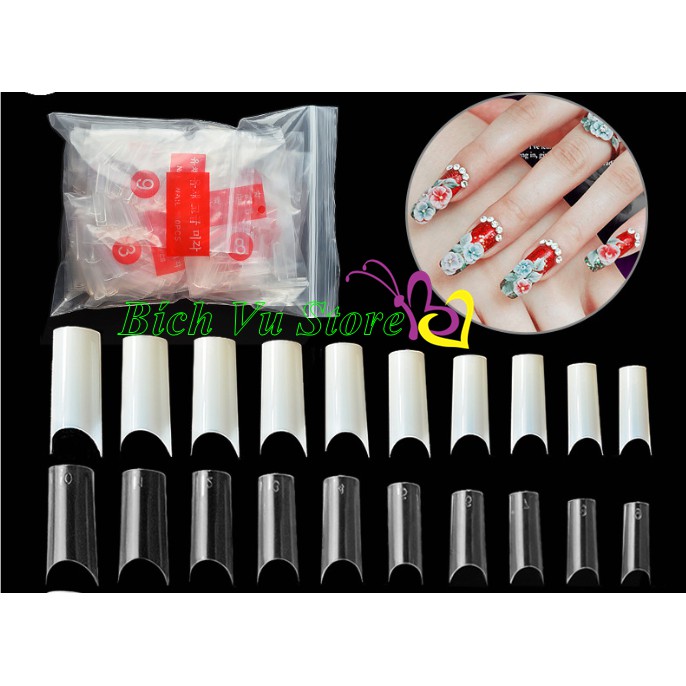 [Hcm]Móng Nối Vuông 100 Cái (10 Size/Bịch) Cam Kết Sản Phẩm Đúng Mô Tả Chất Lượng Đảm Bảo An Toàn Cho Người Sử Dụng