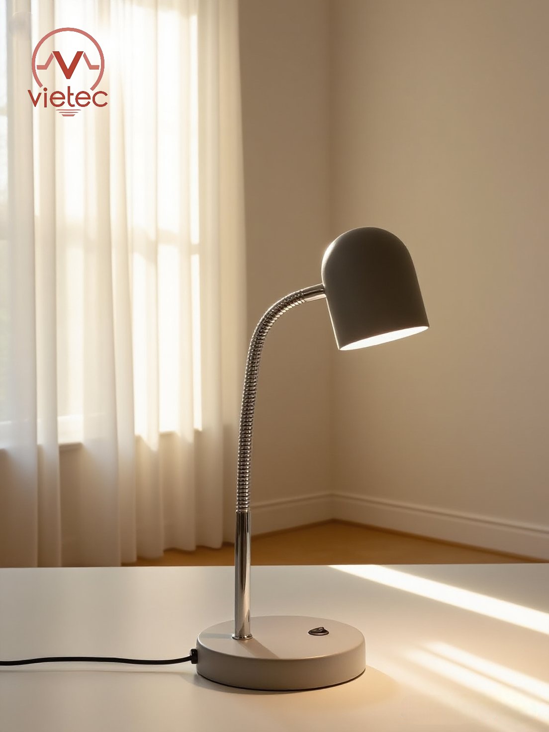 Đèn bàn LED thân kim loại – thiết kế tối giản dễ điều chỉnh góc chiếu ( Thanh lý hàng tồn kho )