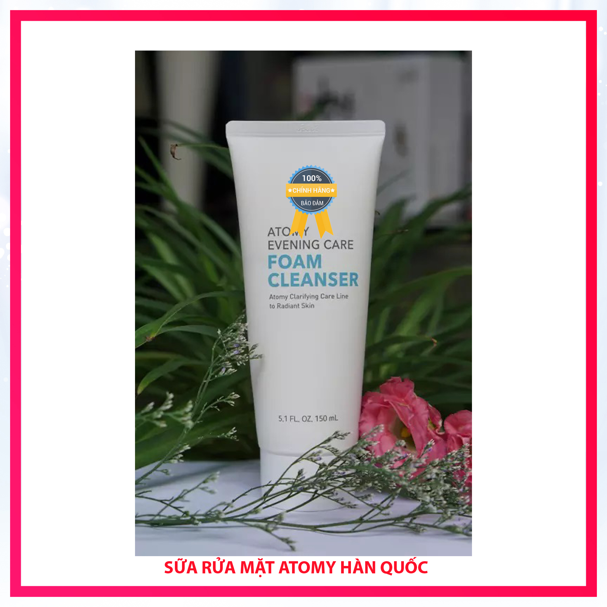 [Hcm]Sữa Rửa Mặt Foam Cleanser Atomy Evening Care Hàn Quốc 150Ml