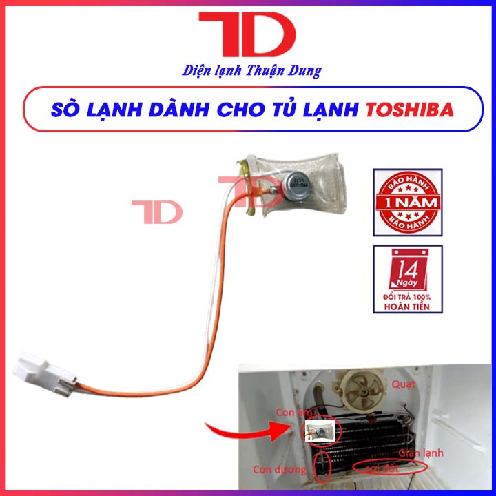 Sò lạnh tủ lạnh TOSHIBA  sensor cảm biến sò nóng và lạnh các loại - Điện Lạnh Thuận Dung