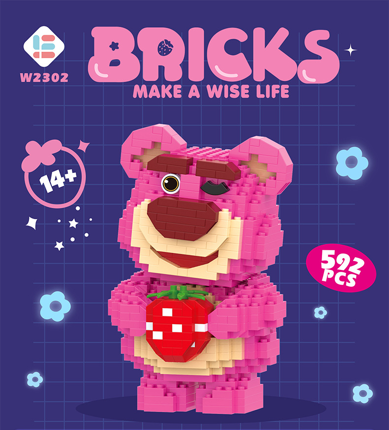 Đồ chơi lắp ráp thông minh lego xếp hình nhân vật Bộ Đồ Chơi Xếp Hình Lego 3D Gấu Bearbrick cầm hoa size to 47cm   đồ chơi lắp ráp mô hình đồ chơi lắp ráp lego 3d đồ chơi lắp ráp lego lego xếp hình