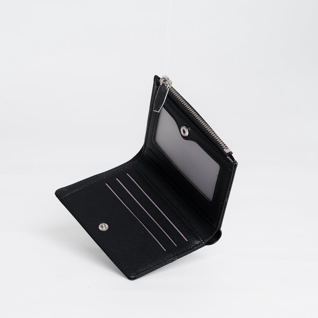 Ví nữ SEEME Lace Wallet in black dáng ngắn