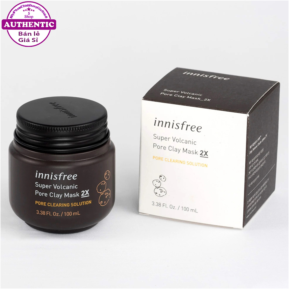 Mặt Nạ Đất Sét INNISFREE Super Volcanic Pore Clay Mask 2X