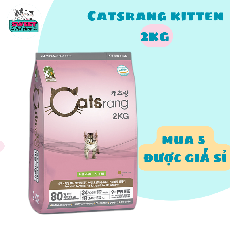 Catsrang - Thức ăn hạt cho mèo nhỏ Catsrang Kitten  2Kg
