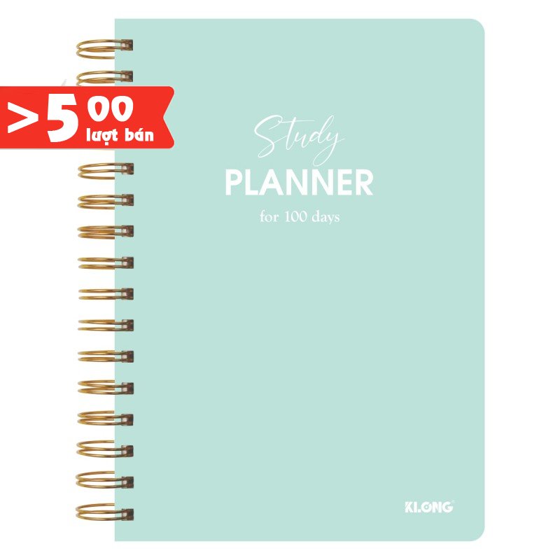 Sổ kế hoạch Klong A5 160 trang MS 946 Study Planner lò xo kép vở Plan Klong VPP KLONG