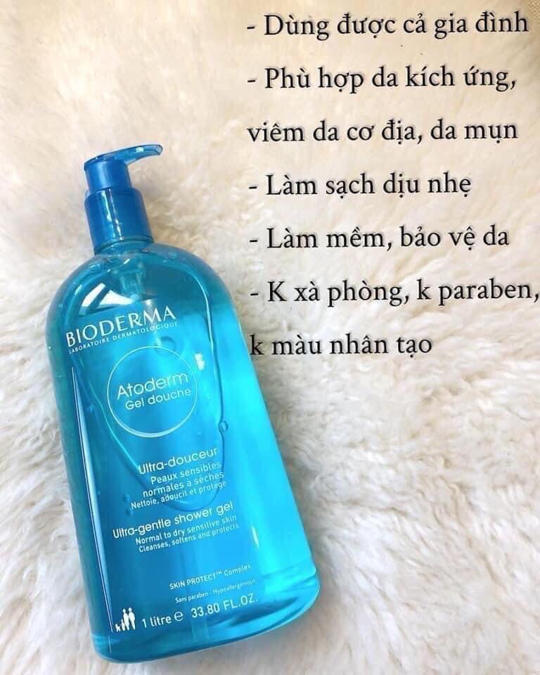 Sữa Tắm Lành Tính Dành Cho Da Thường Và Da Nhạy Cảm Bioder.ma Atoderm Gel Douche