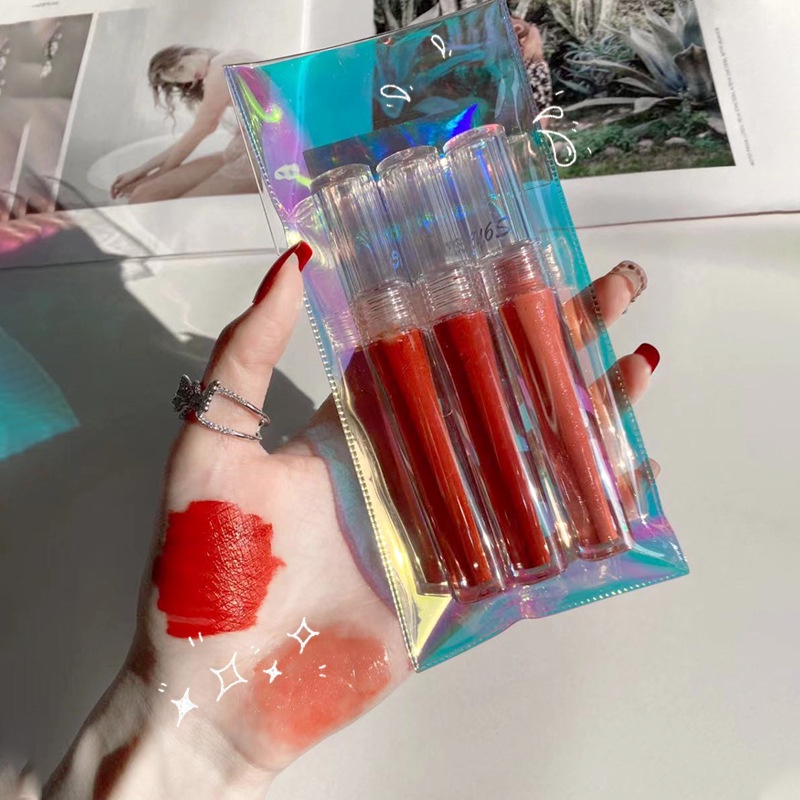 Set 3 Son Kem Lì Và Bóng Óng Ánh Bling Lâu Trôi Nội Địa Trung