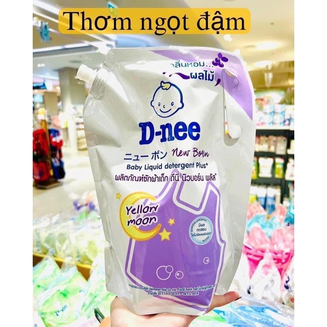 Nước Giặt Dnee Cho Bé Sơ Sinh (Túi 1100Ml)- Hàng Nội Địa Thái Lan - Hương Thơm Bền Lâu