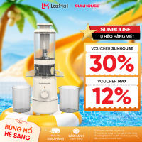 [ƯU ĐÃI 2 TẦNG VOUCHER] Máy ép chậm SUNHOUSE SHD5515 - Làm kem mịn Công suất mạnh Ép kiệt bã - Bảo hành 12 tháng