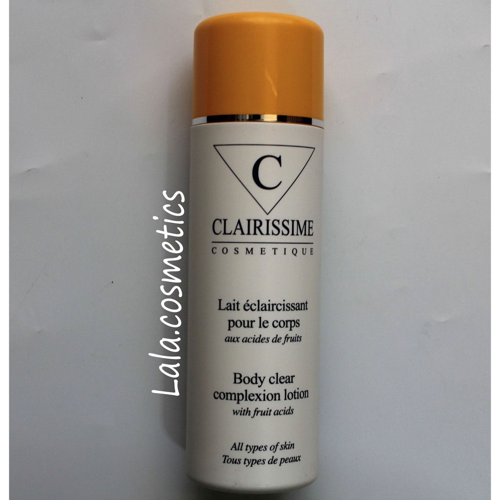 [Hcm]Dưỡng Thể Trắng Da Clairissime Lotion With Fruit Acids 500Ml Pháp