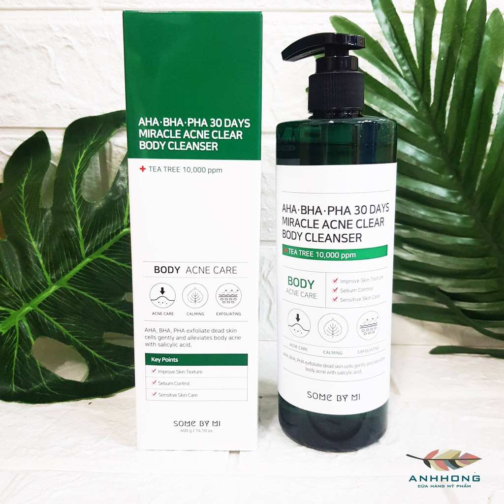 Sữa Tắm Mụn Lưng Body Some By Mi Aha.bha.pha 30 Days Miracle Clear Body Cleanser 400G