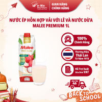 Nước Ép Hỗn Hợp Vải Với Lê Và Nước Dừa Malee Premium 1L - Nhập Khẩu Thái Lan