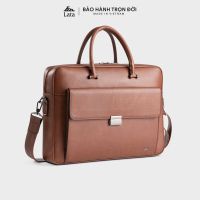 Cặp Công Sở Lata (Thời trang nam basic đựng vừa laptop 14 inch - Cặp da CA36)