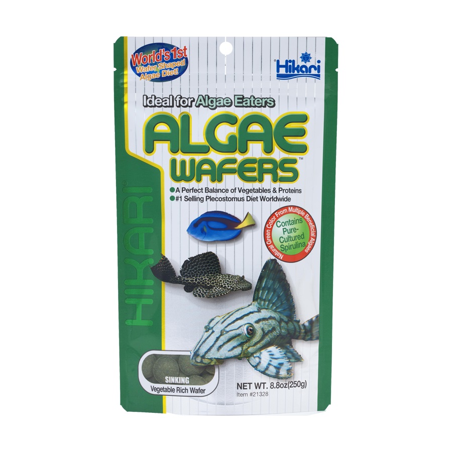 [Hoàn Tiền 10%]Thức Ăn Pleco - Hikari ALGAE WAFERS - Thức ăn cá pleco cao cấp - cá chuột - pleco - c