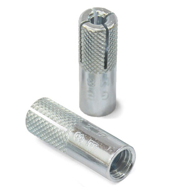 Hộp 100 Nở đóngnở đạntắc kê sắt bắt ti ren 6mm-8mm-10mm -12mm