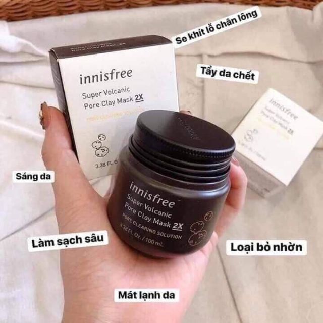 Mặt Nạ Hút Mụn Bã Nhờn Đất Sét Innisfree 2X Chất Lượng Sản Phẩm Đảm Bảo An Toàn Và Cam Kết Hàng Đúng Như Mô Tả