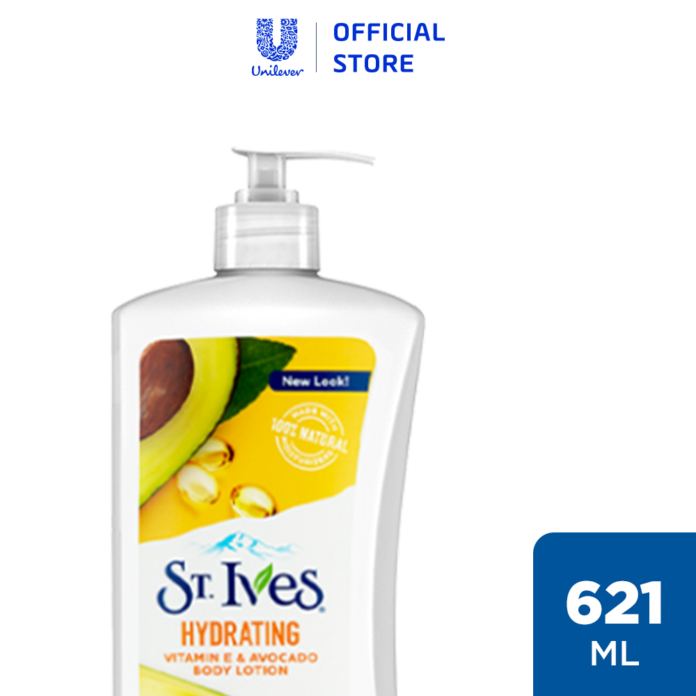 Sữa dưỡng thể ST.IVES Vitamin E và Bơ 621ml