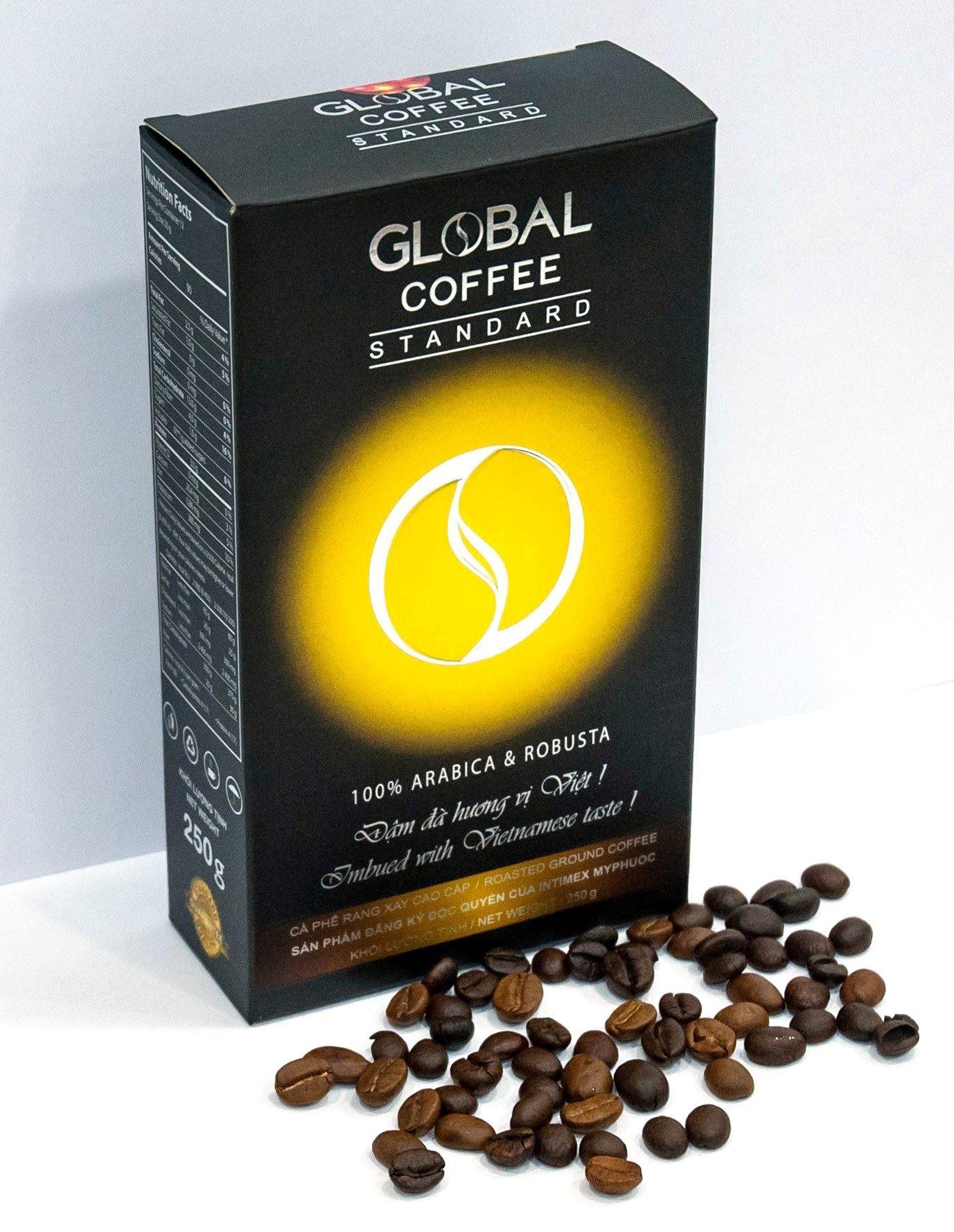 Cà Phê rang xay GLOBAL COFFEE - Đậm đà hương vị Việt! Global Coffee STANDARD. vị ngon khó cưỡng
