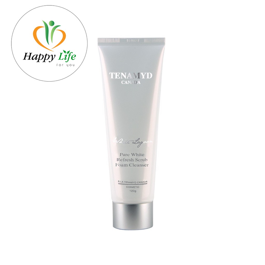 [Hcm]Sữa Rửa Mặt Có Hạt Sáng Mịn Da Tanemyd - Pure White Refresh Scrub Foam Cleanser - Làm Sạch Da Và Làm Mờ Vết Thâm120G