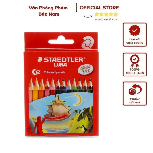Bút Chì Màu 12/ Màu Staedtler Luna 13601 C12 (Loại Chì Ngắn)