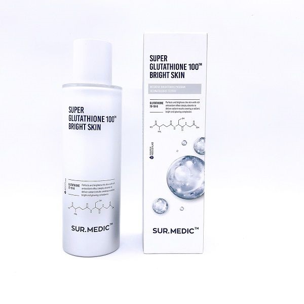 [Chính Hãng] Toner Trắng Da Sur.medic Super Glutathione 100 Bright Skin 145Ml