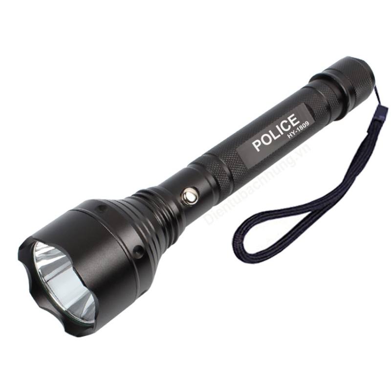 Đèn Pin Chiếu Xa 600m Cao Cấp Đèn Pin Sieu Sáng Chính Hãng HY-1809 Chống Nước Tặng Pin Sạc Cực Bền thuộc Top Sản Phẩm Đèn Pin Sieu Sáng Đèn Pin Police