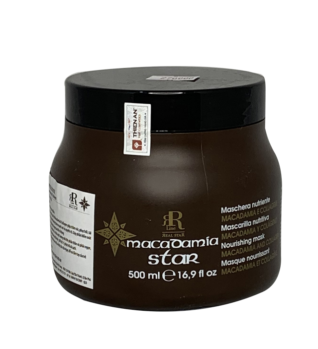 Dầu Hấp Chăm Sóc Tóc Hư Tổn Và Giúp Làm Mềm Tóc Rrline Macadamia Collagen Star Mask 500Ml