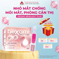 [Chính hãng CPC1HN ] Dung Dịch Nhỏ Mắt HEXAMI NEWLIGHT PLUS - Công Nghệ Mới Giảm Nhức Mỏi Mắt Ngứa mắt Khô Mắt Rối Loạn Điều Tiết Mắt hộp 20 tép