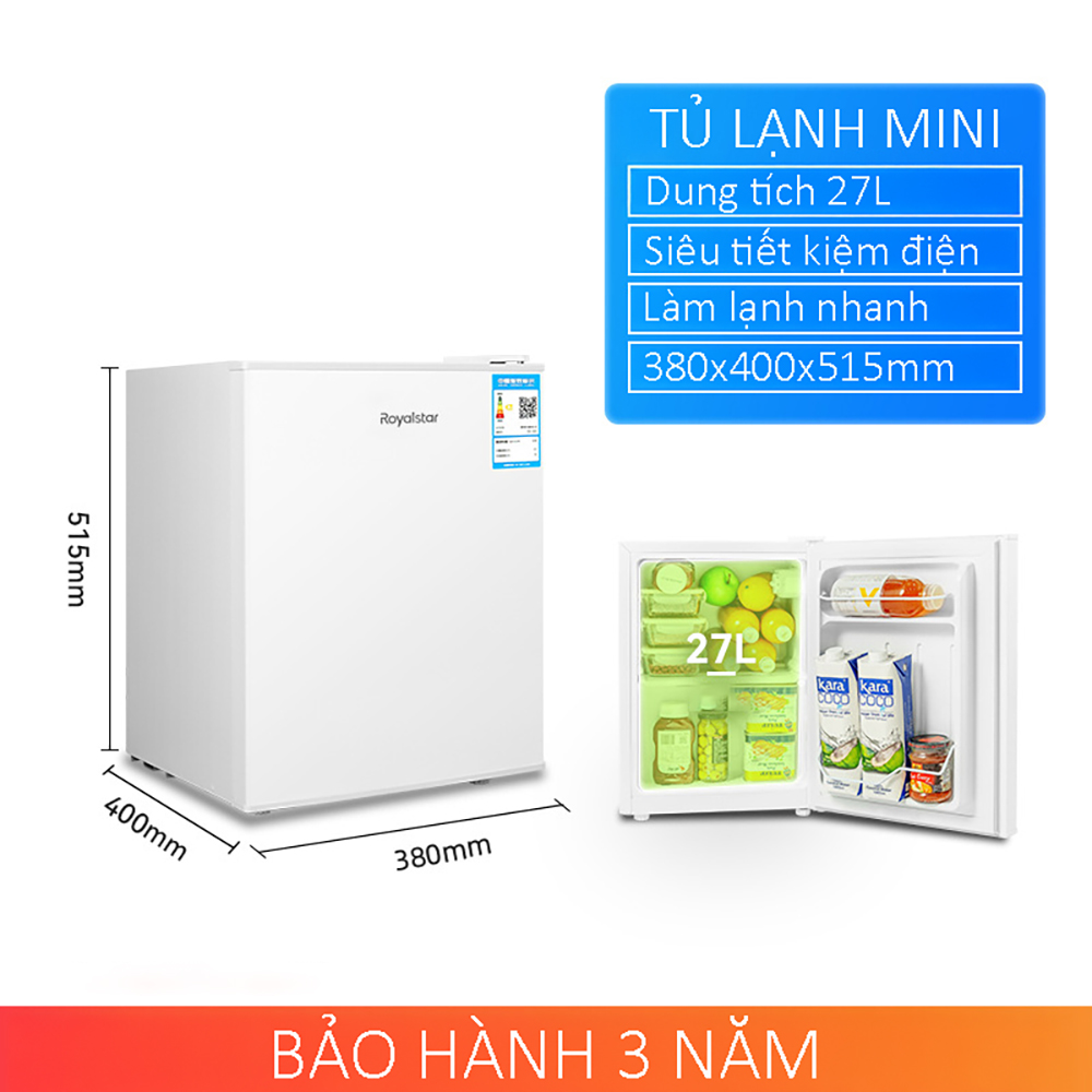Tủ lạnh mini tủ lạnh 2 cánh làm lạnh nhanh ngăn đá và ngăn lạnh giữ đồ luôn tươi mới siêu nhỏ gọn ti
