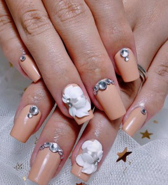 [HCM]Sản phẩm trang trí móng  vẽ nổi Nail desige  hoa vẽ nổi. Hoa nổi 4D Fantasy set 2 hoa theo màu.Hoa dễ bẻ from móng(hàng vẽ tay không đổ khuôn )
