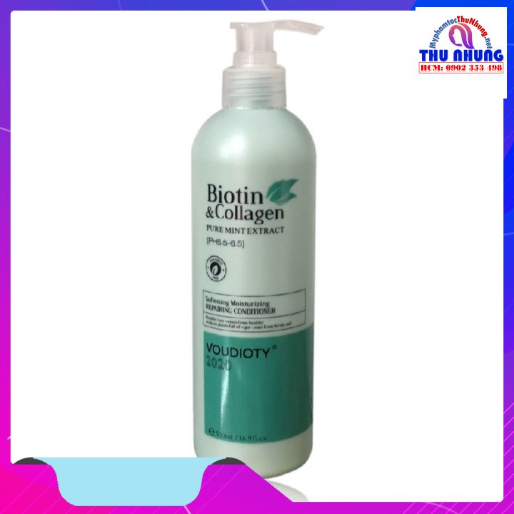 Dầu Xả Ngăn Gàu Biotin Xanh Dương - Biotin Collagen Anti Dandruff 500Ml